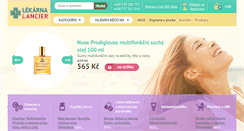 Desktop Screenshot of lekarnalancier.cz